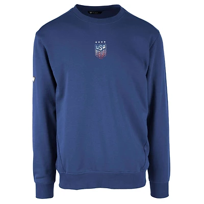 Men's Levelwear Royal USWNT Zane Pixel Crew Neck Pullover Sweatshirt