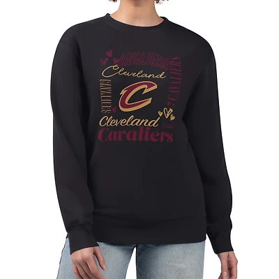 Women's G-III 4Her by Carl Banks Cleveland Cavaliers Collage Team Graphic Fleece Pullover Sweatshirt