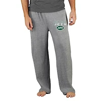 Men's Concepts Sport Heather Gray New York Jets Mainstream Tri-Blend Terry Pants
