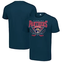 Men's Starter Navy Florida Panthers Team Logo Graphic T-Shirt