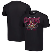 Men's Starter Black Arizona Coyotes Team Logo Graphic T-Shirt