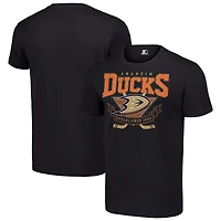 Men's Starter Black Anaheim Ducks Team Logo Graphic T-Shirt