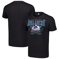 Men's Starter Black Colorado Avalanche Team Logo Graphic T-Shirt