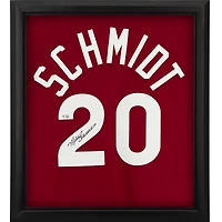 Mike Schmidt Philadelphia Phillies Autographed Framed Burgundy Mitchell & Ness Authentic Jersey Shadowbox