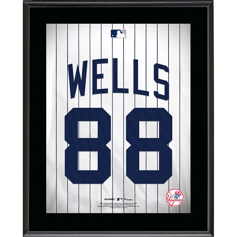 Austin Wells New York Yankees 10.5" x 13" Jersey Number Sublimated Player Plaque