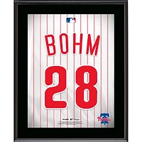 Alec Bohm Philadelphia Phillies 10.5" x 13" Jersey Number Sublimated Player Plaque