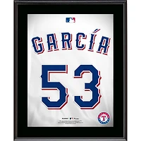 Adolis Garcia Texas Rangers 10.5" x 13" Jersey Number Sublimated Player Plaque