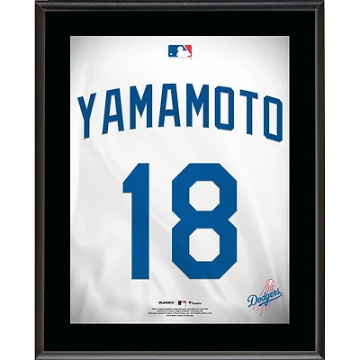 Yoshinobu Yamamoto Los Angeles Dodgers 10.5" x 13" Jersey Number Sublimated Player Plaque