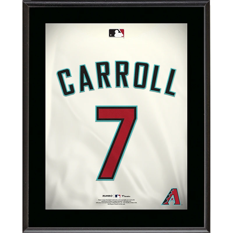 Corbin Carroll Arizona Diamondbacks 10.5" x 13" Jersey Number Sublimated Player Plaque