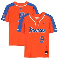 Boise State Broncos Team-Issued #9 Orange Jersey from the Softball Program - Size M