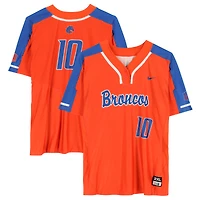 Boise State Broncos Team-Issued #10 Orange Jersey from the Softball Program - Size 2XL