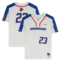 Boise State Broncos Team-Issued #23 White Jersey from the Softball Program - Size L