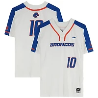 Boise State Broncos Team-Issued #10 White Jersey from the Softball Program - Size 2XL