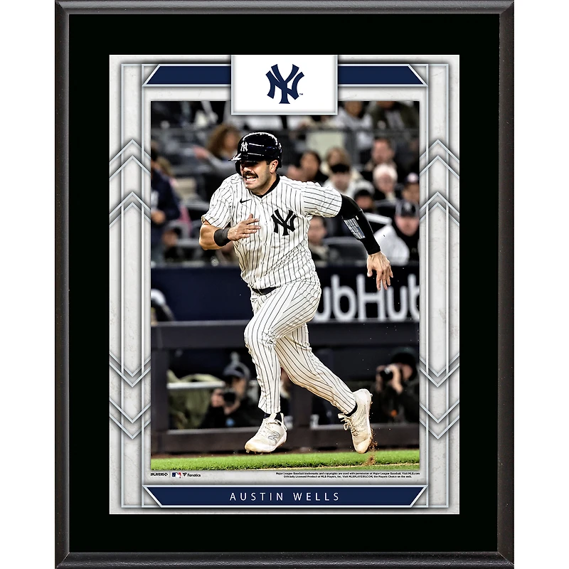 Austin Wells New York Yankees 10.5" x 13" Sublimated Player Plaque