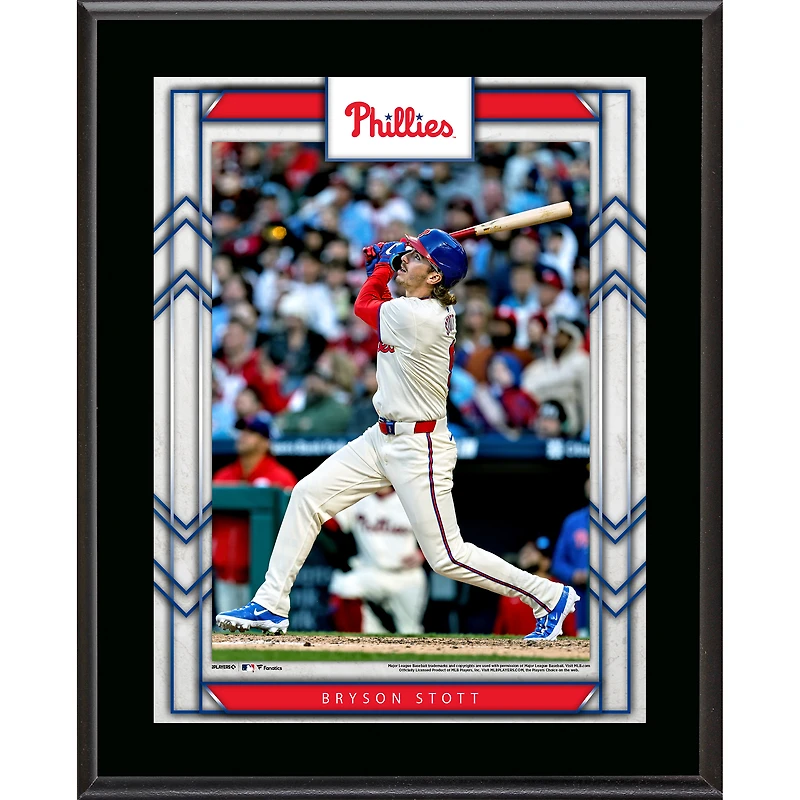 Bryson Stott Philadelphia Phillies 10.5" x 13" Sublimated Player Plaque