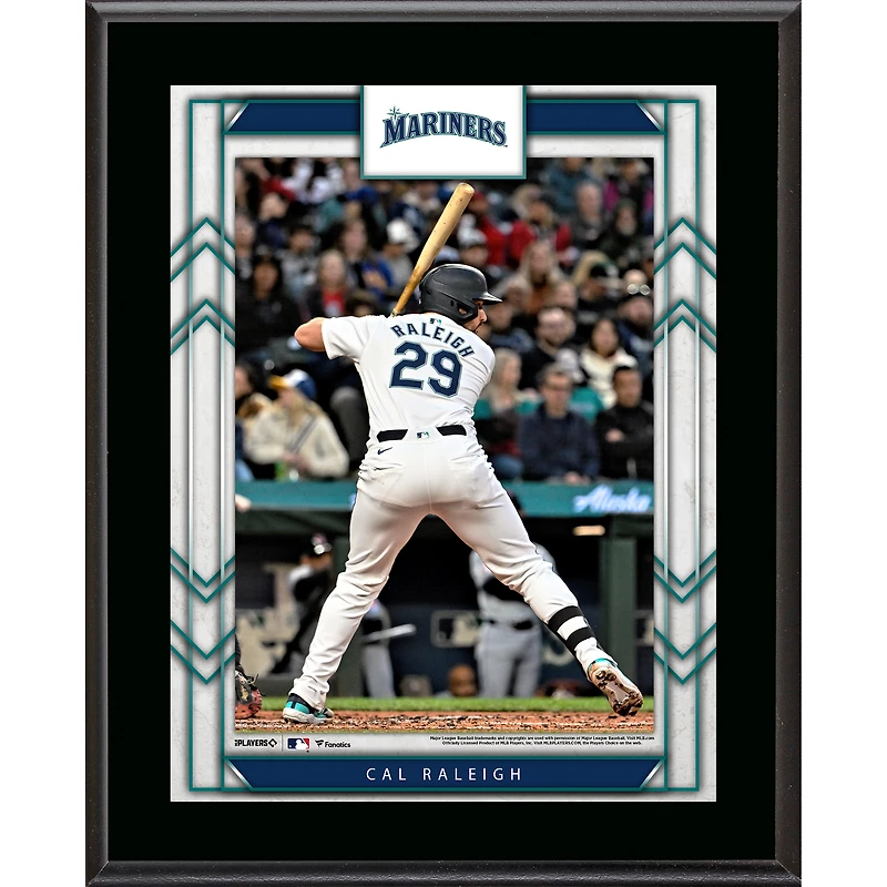 Cal Raleigh Seattle Mariners 10.5" x 13" Sublimated Player Plaque