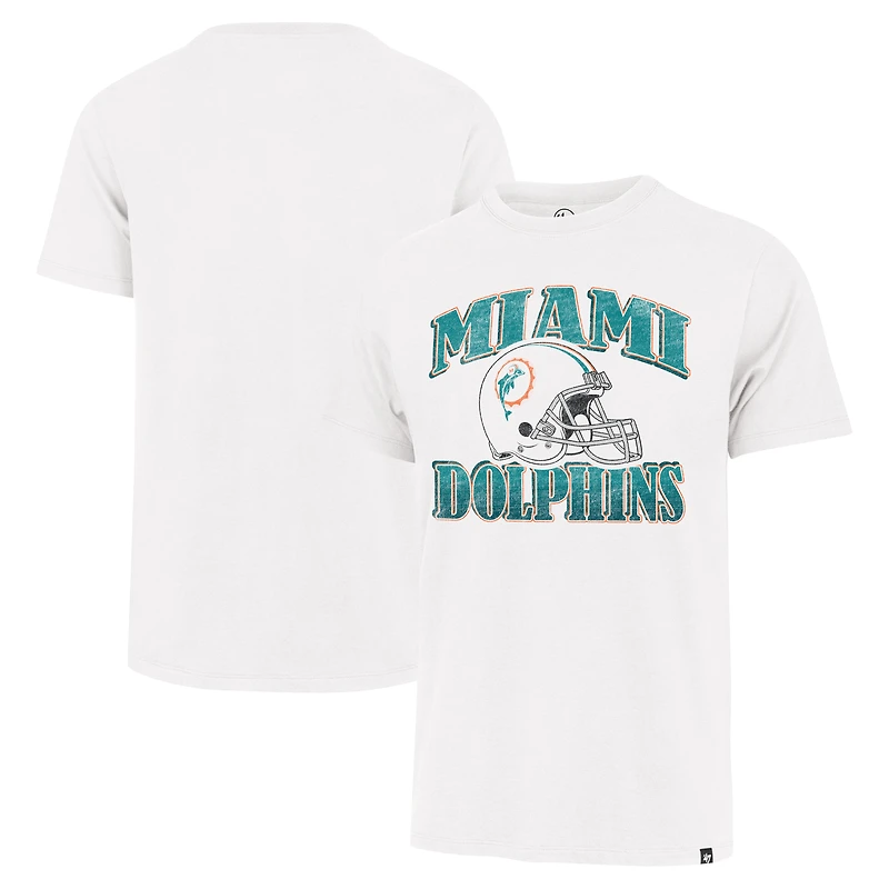 Men's '47 Cream Miami Dolphins Overrun Franklin Throwback T-Shirt