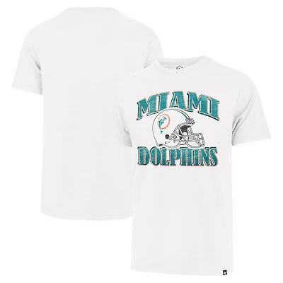 Men's '47 Cream Miami Dolphins Overrun Franklin Throwback T-Shirt