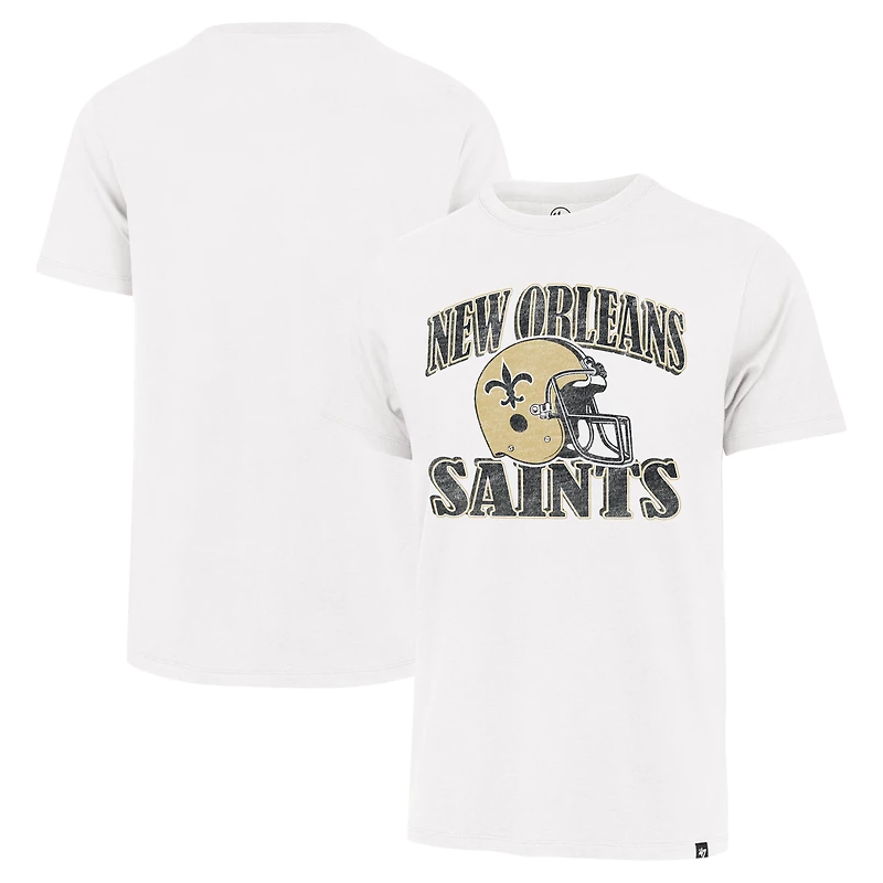 Men's '47 Cream New Orleans Saints Overrun Franklin Throwback T-Shirt