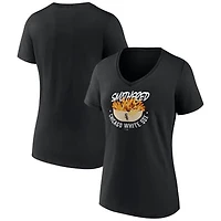 Women's  Black Chicago White Sox Smothered Fries V-Neck T-Shirt