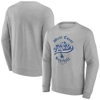 Men's  Gray Los Angeles Dodgers West Coast Baseball Pullover Sweatshirt