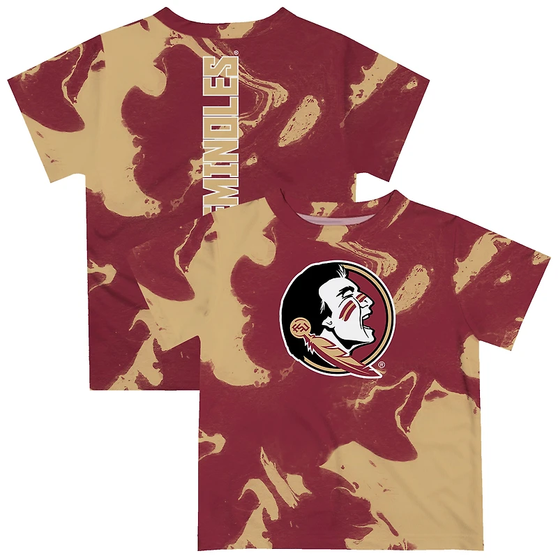 Infant Vive La Fete Garnet/Gold Florida State Seminoles Marble Print T-Shirt