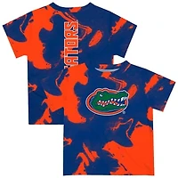 Infant Vive La Fete Royal/Orange Florida Gators Marble Print T-Shirt