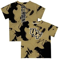 Toddler Vive La Fete Gold/Black UCF Knights Marble Print T-Shirt