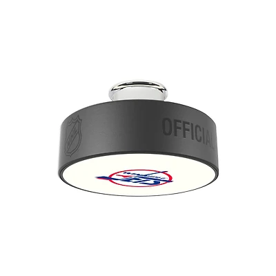 Winnipeg Jets Retro Logo Hockey Puck Light