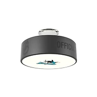 San Jose Sharks Wordmark Logo Hockey Puck Light