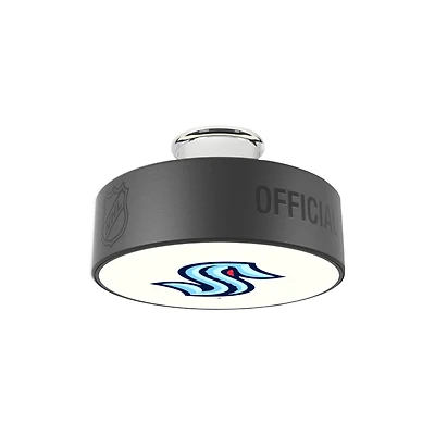 Seattle Kraken Primary Logo Hockey Puck Light