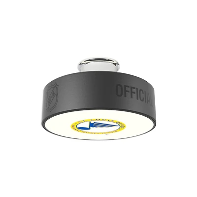 St. Louis Blues Retro Logo Hockey Puck Light