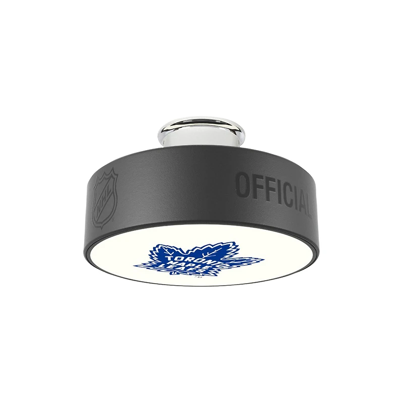 Toronto Maple Leafs Retro Logo Hockey Puck Light