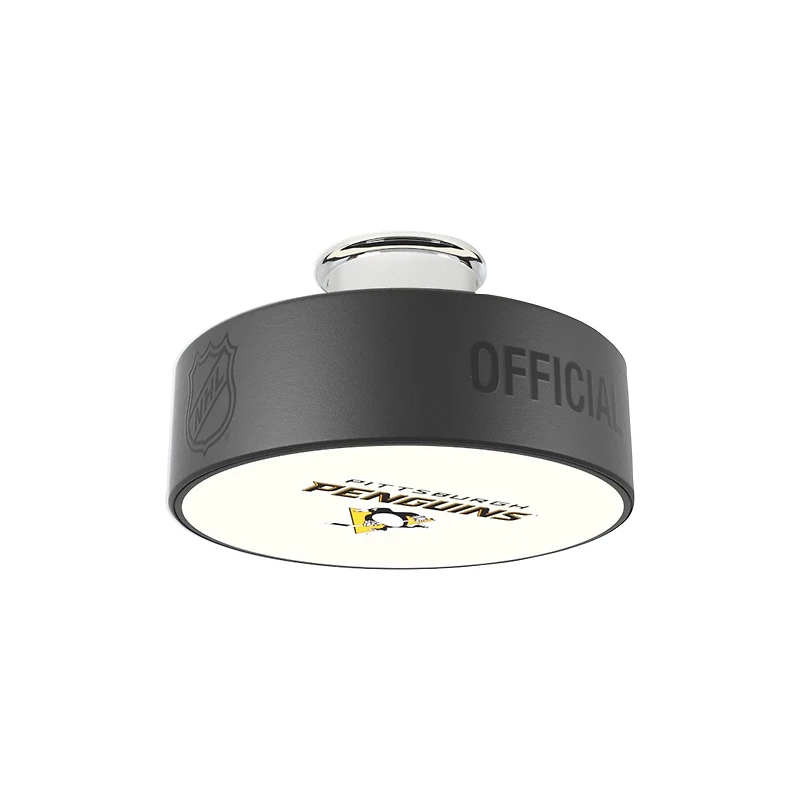 Pittsburgh Penguins Alternate Logo Hockey Puck Light