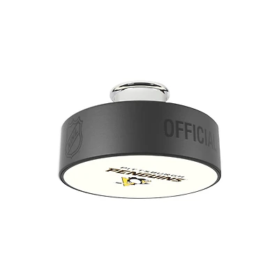 Pittsburgh Penguins Alternate Logo Hockey Puck Light