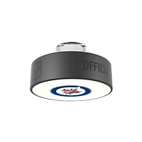 Winnipeg Jets Primary Logo Hockey Puck Light