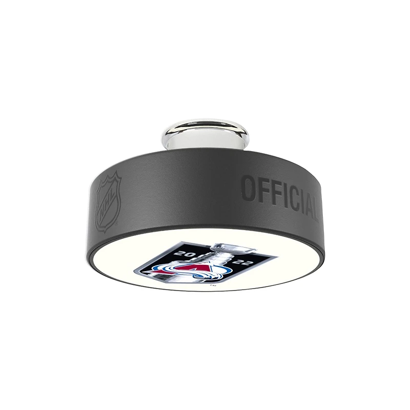 Colorado Avalanche 2022 Stanley Cup Champions Hockey Puck Light