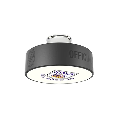 Los Angeles Kings Retro Logo Hockey Puck Light