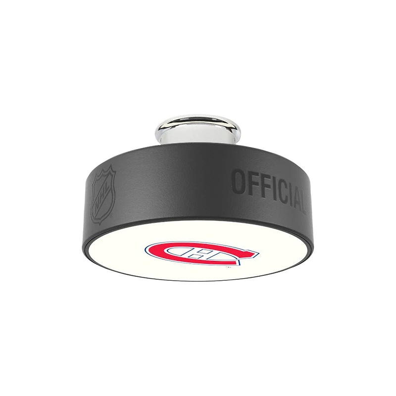 Montreal Canadiens Retro Logo Hockey Puck Light