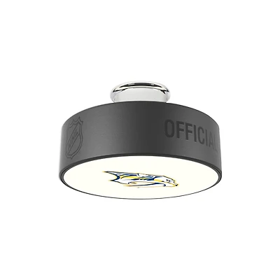 Nashville Predators Primary Logo Hockey Puck Light
