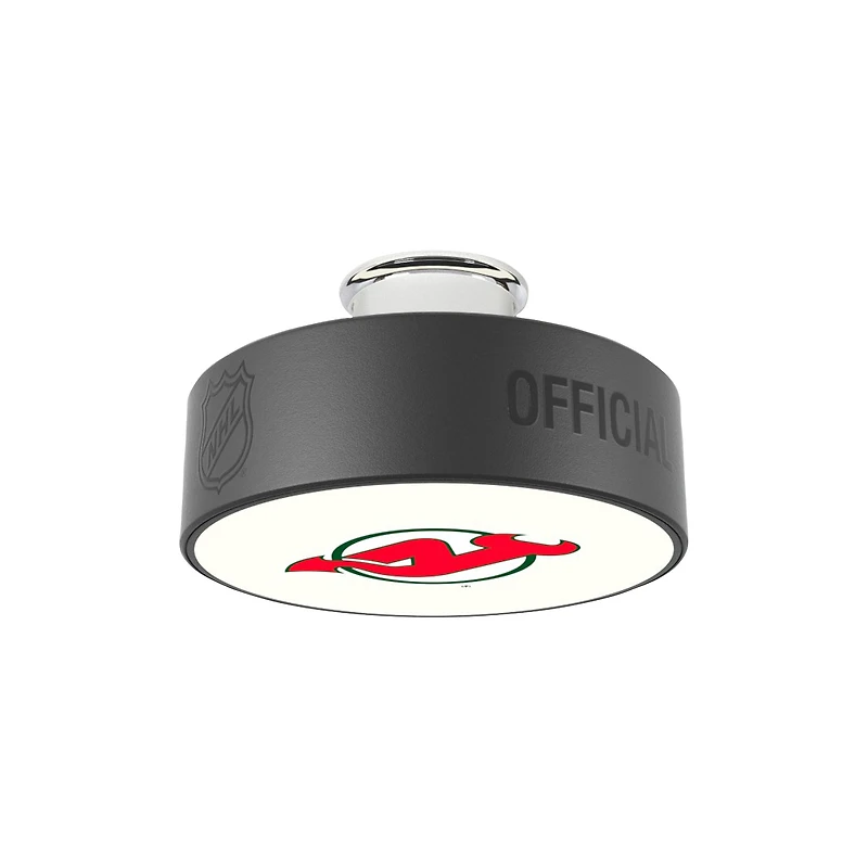 New Jersey Devils Retro Logo Hockey Puck Light