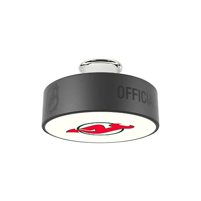 New Jersey Devils Retro Logo Hockey Puck Light