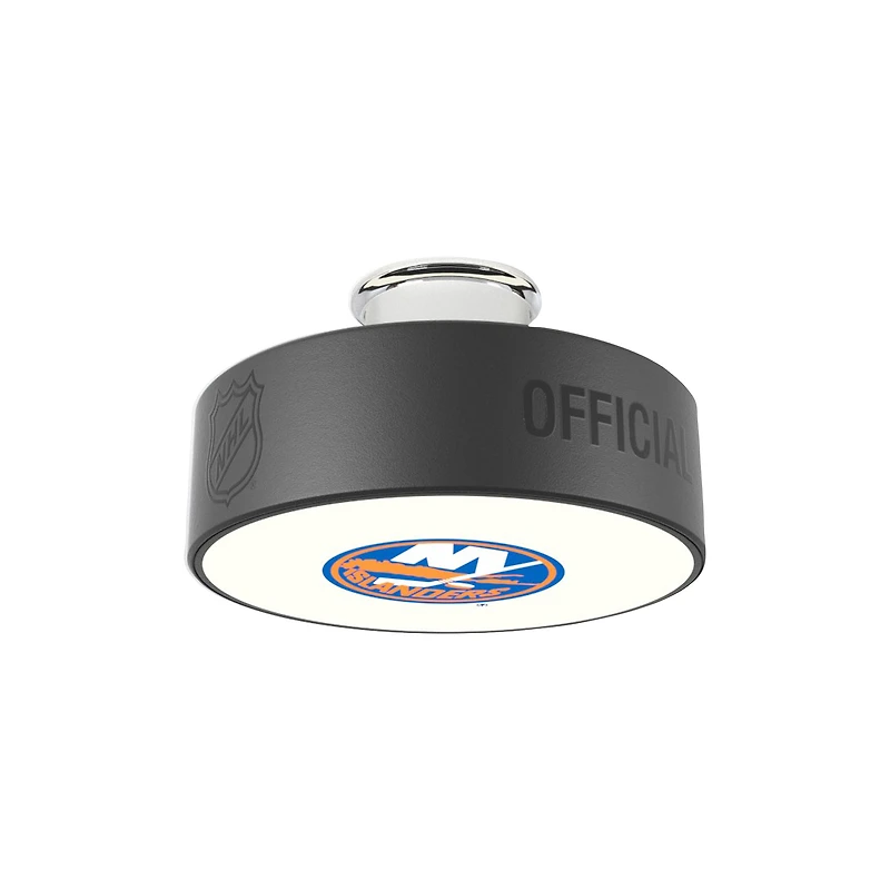 New York Islanders Primary Logo Hockey Puck Light