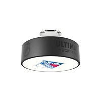 New York Rangers Primary Logo Hockey Puck Light