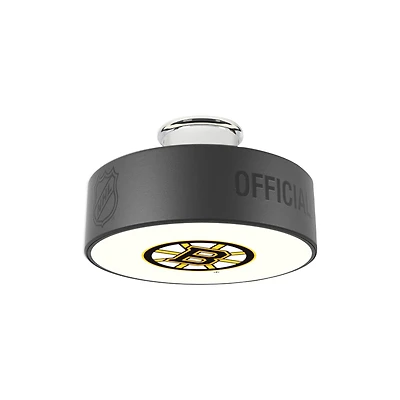 Boston Bruins Primary Logo Hockey Puck Light