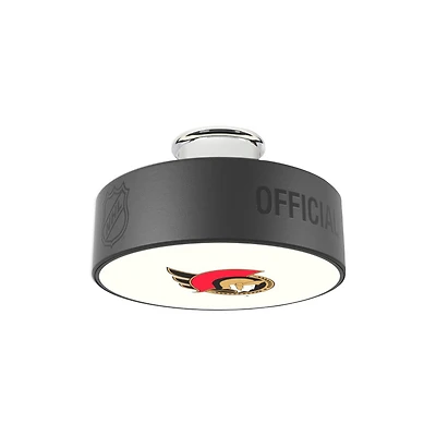 Ottawa Senators Primary Logo Hockey Puck Light