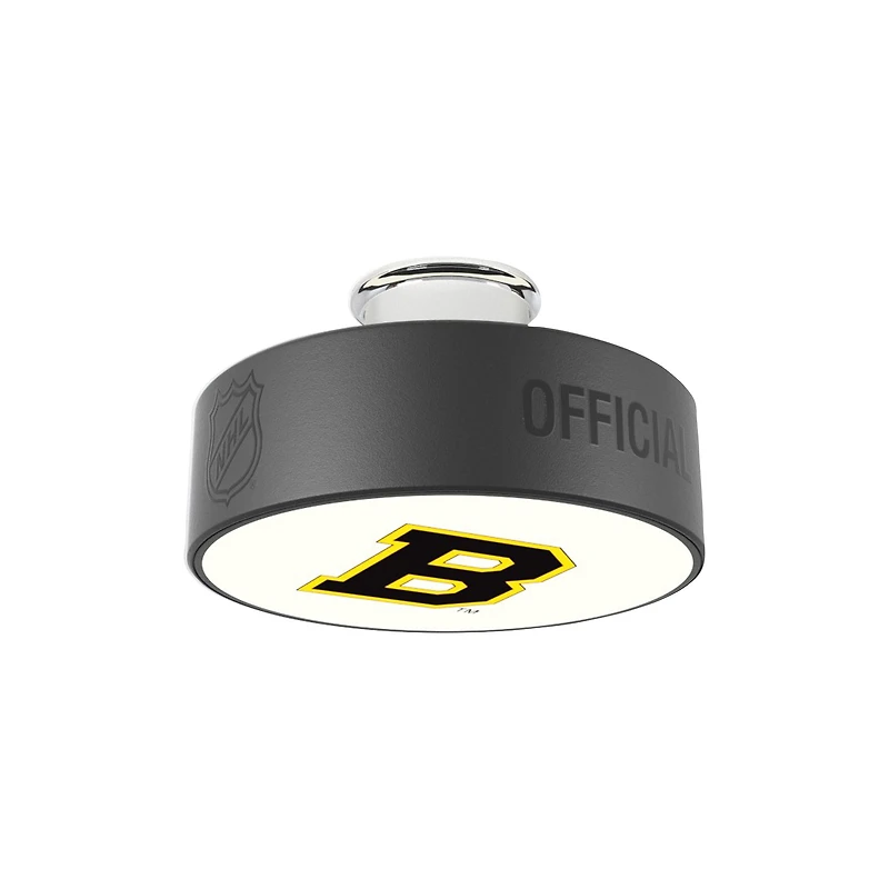 Boston Bruins Retro Logo Hockey Puck Light