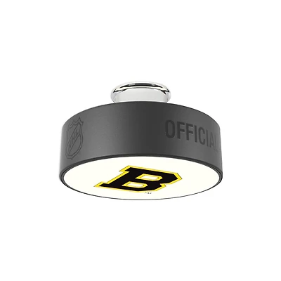 Boston Bruins Retro Logo Hockey Puck Light