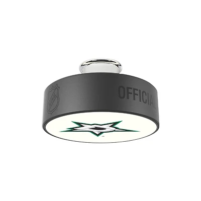 Dallas Stars Primary Logo Hockey Puck Light