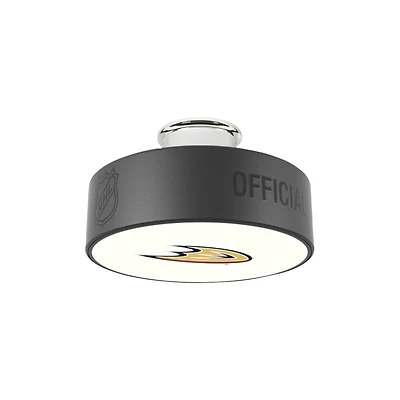 Anaheim Ducks Primary Logo Hockey Puck Light